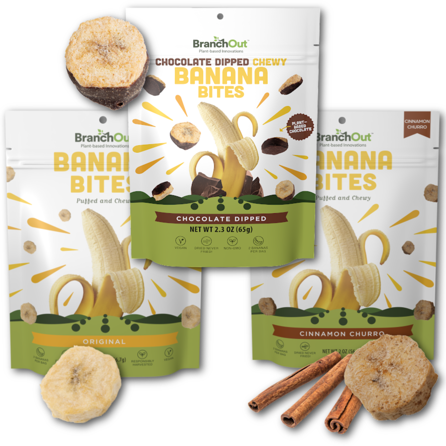 Avocado Chips, Banana Bites & Pineapple Chips by BranchOut BranchOut Food